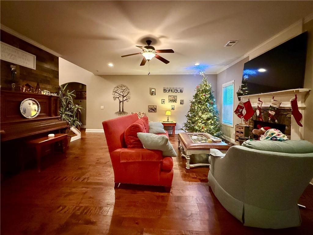 37 Farmstead Way Senoia, GA 30276 - Photo 48 of 96 a living room with furniture and a flat screen tv