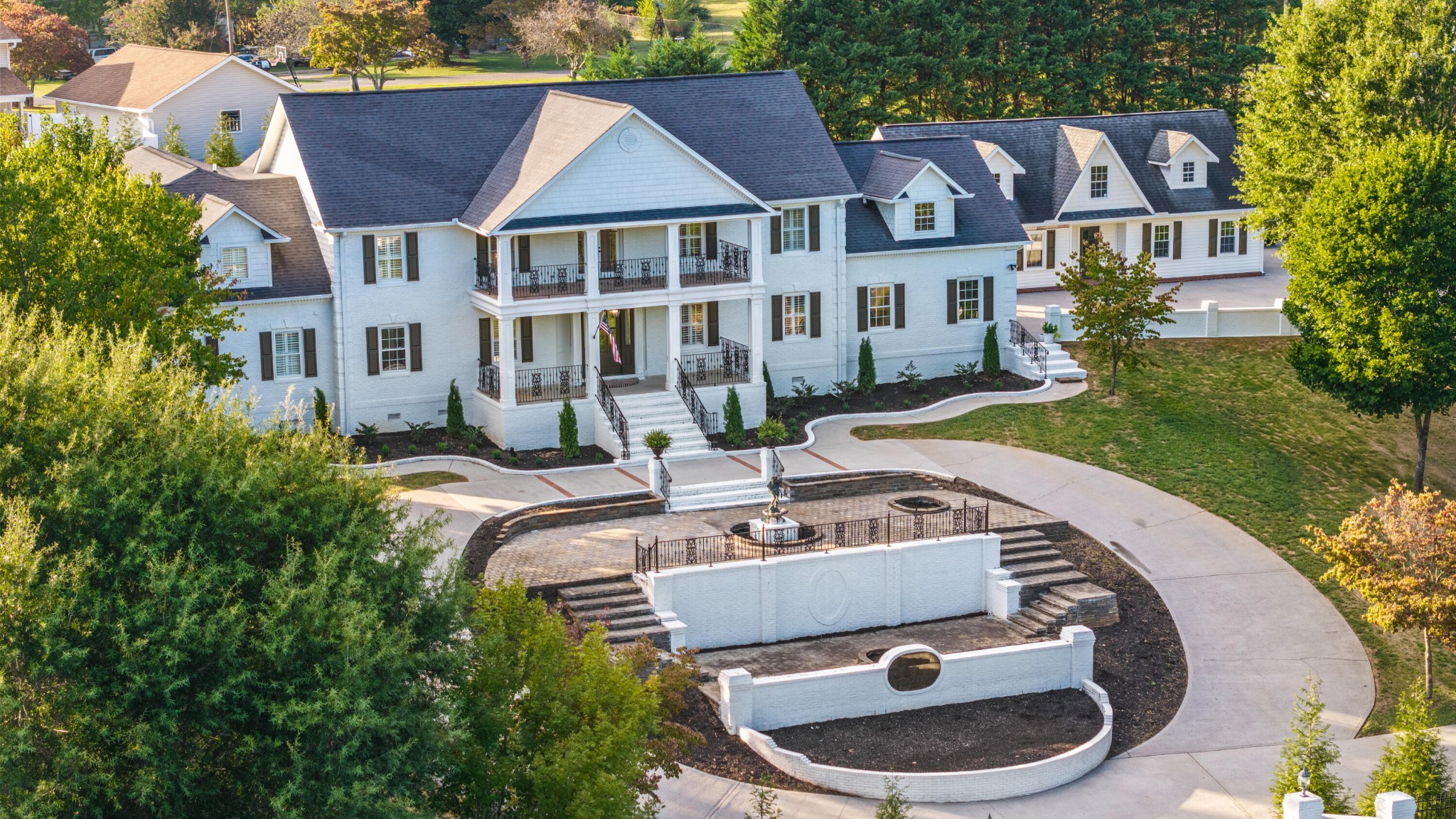 8421 Pedigo Road Powell, TN 37849 - Photo 2 of 57 a aerial view of a house with swimming pool and porch