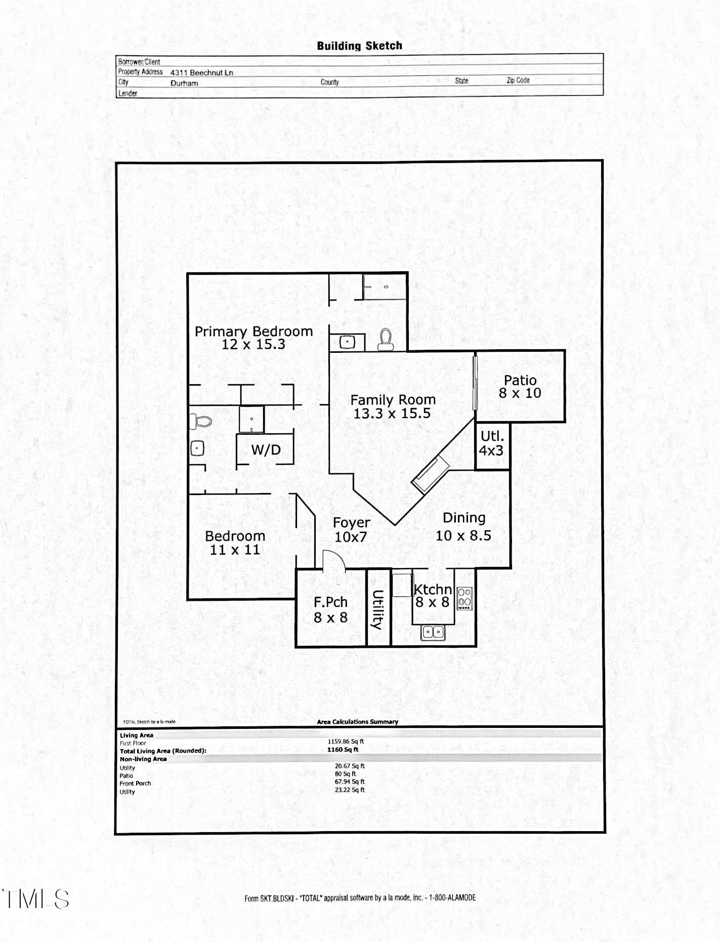 4311 Beechnut Lane Durham, NC 27707 - Photo 56 of 56 4311 Beechnut flooplan