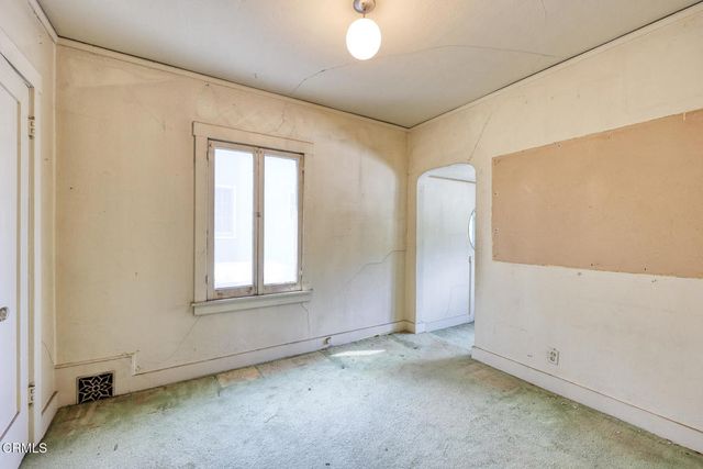 a view of a hallway with the entryway