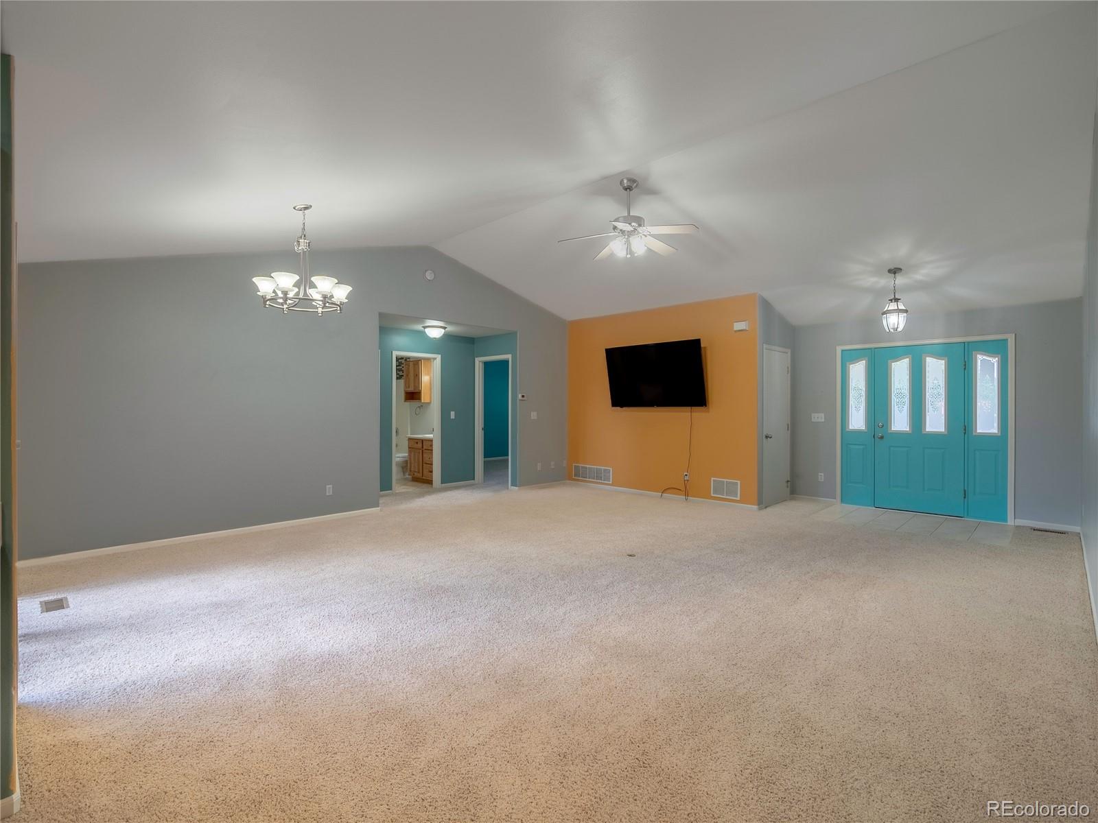 1436 H Street, Unit D Salida, CO 81201 - Photo 5 of 31 a view of an empty room with a fireplace