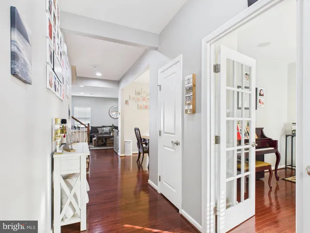 a view of a livingroom with furniture and wooden floor