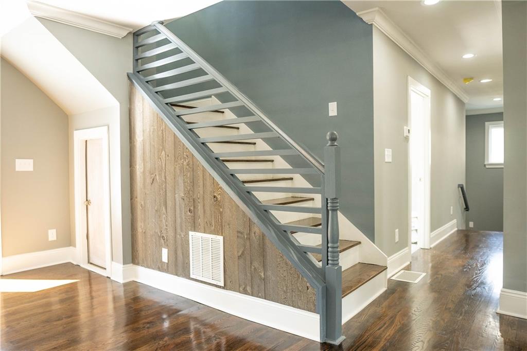 1433 Merriman Lane Northeast Atlanta, GA 30324 - Photo 25 of 60 a view of an entryway with wooden floor