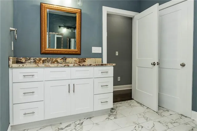 a close view of door