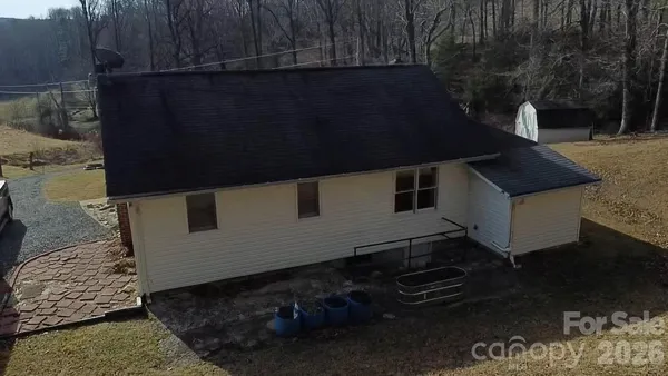 a backyard of a house