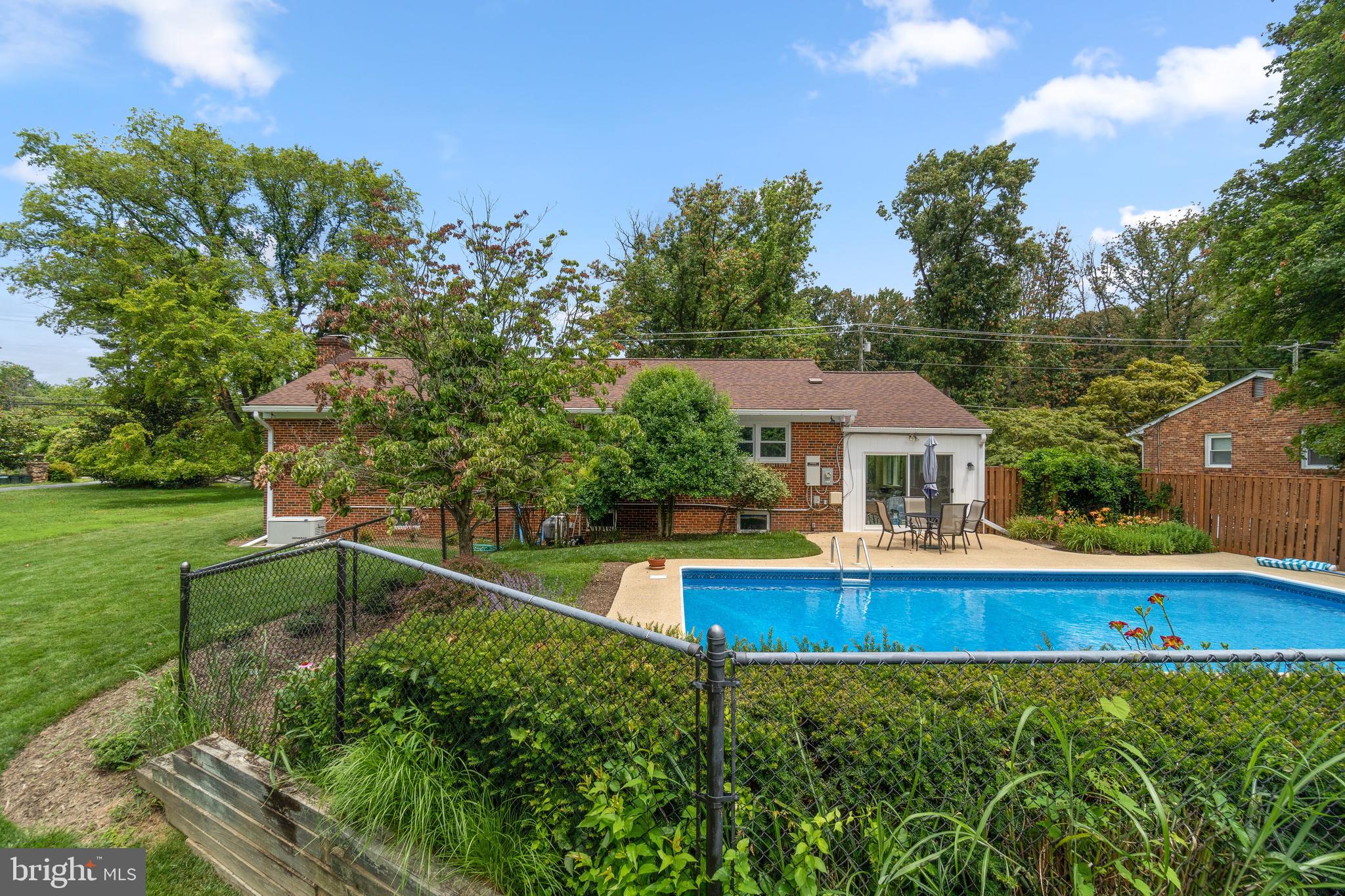 1203 Ednor Road Silver Spring, MD 20905 - Photo 40 of 51 Rear Yard w/Pool