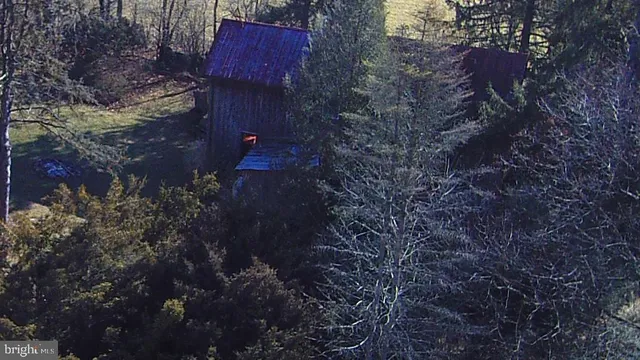 a view of a small yard with wooden floor