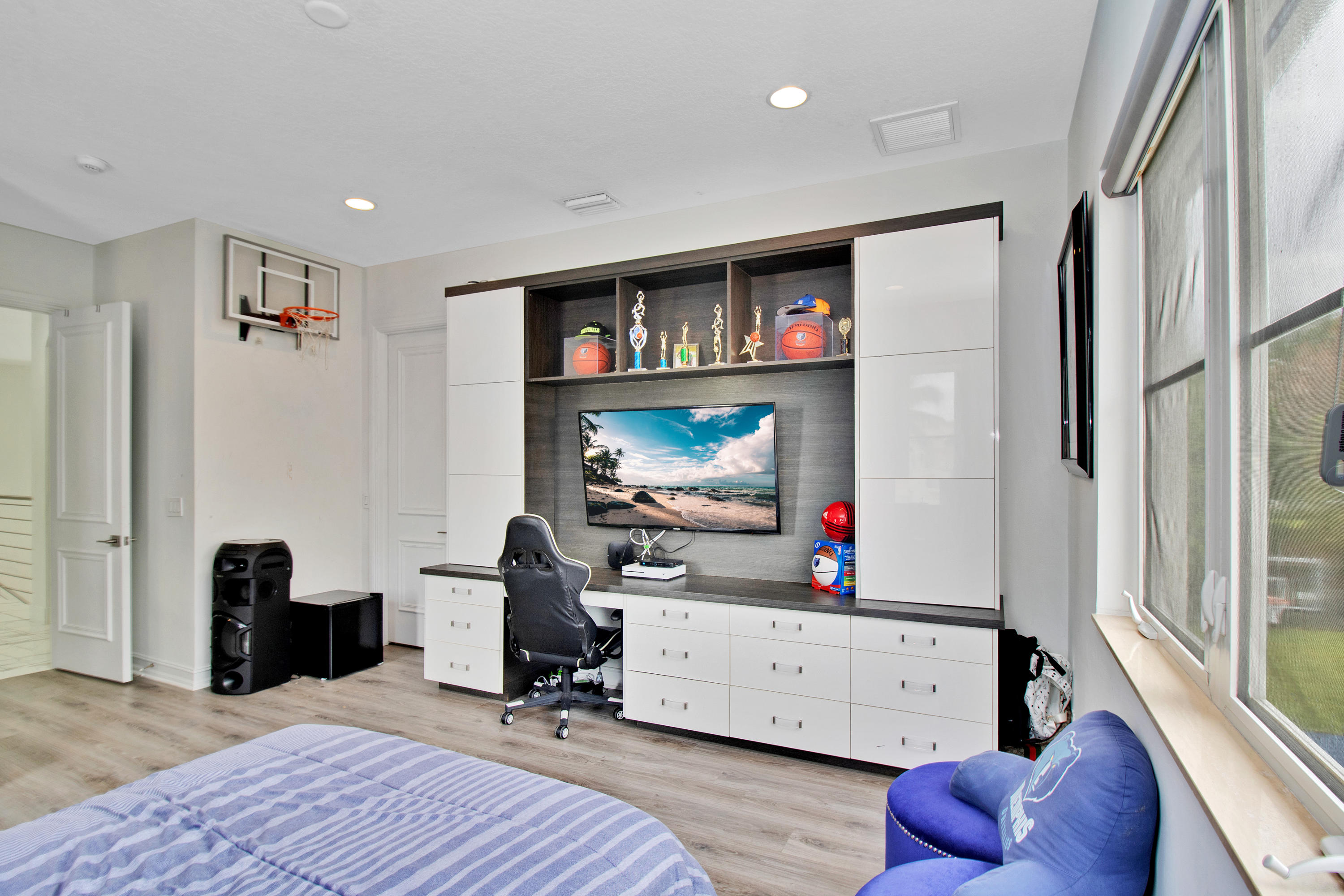 17729 Middlebrook Way Boca Raton, FL 33496 - Photo 55 of 88 a bedroom with furniture and a wooden floor