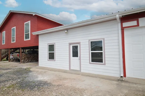 a front view of a house