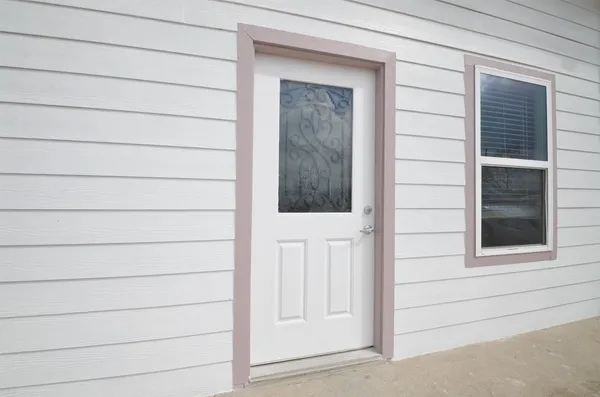 a view of front door