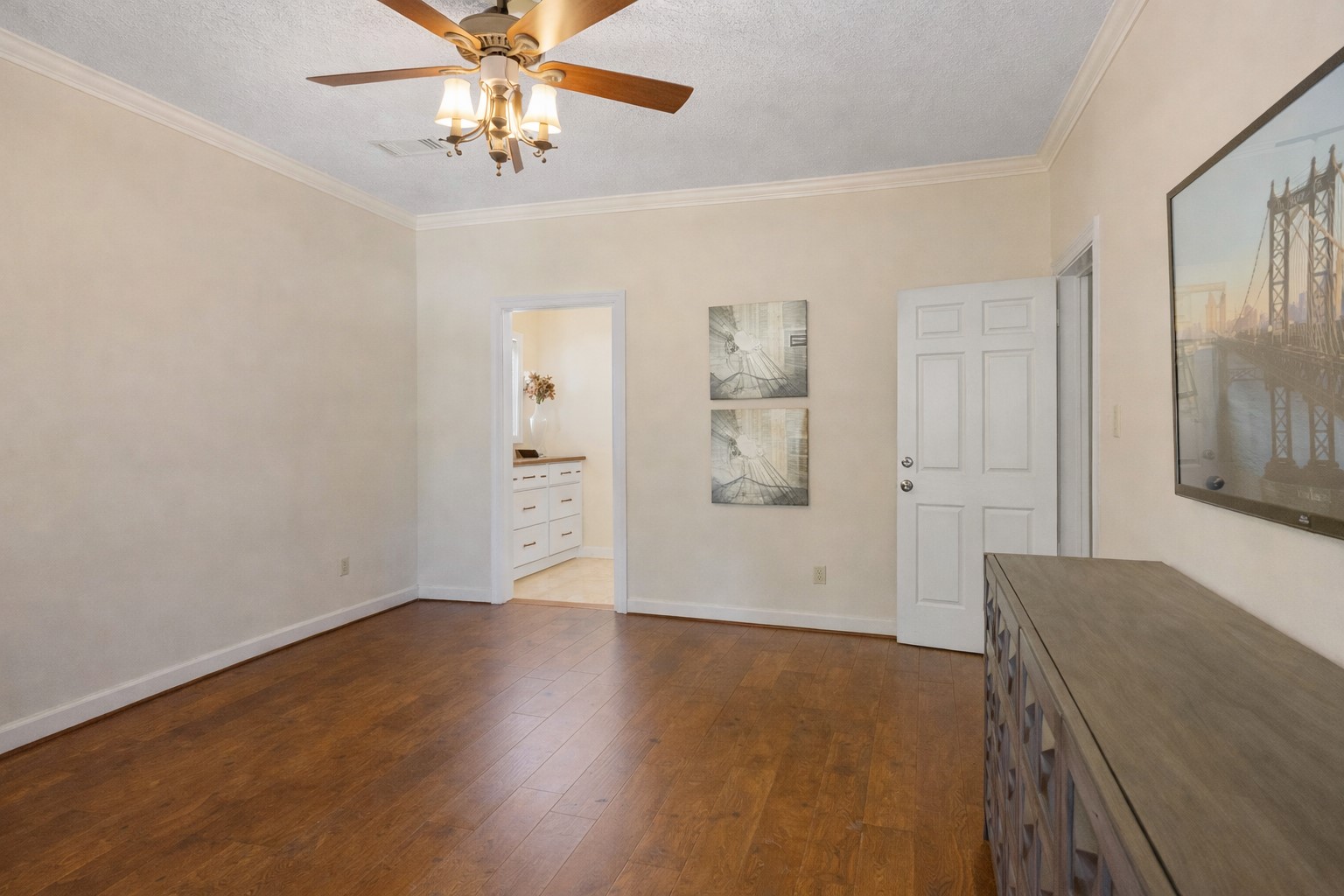 22015 Fielder Drive Katy, TX 77450 - Photo 19 of 38 wooden floor in an empty room with a window