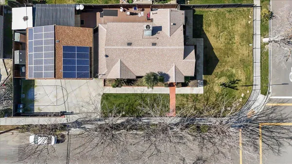 a view of a house with a garden