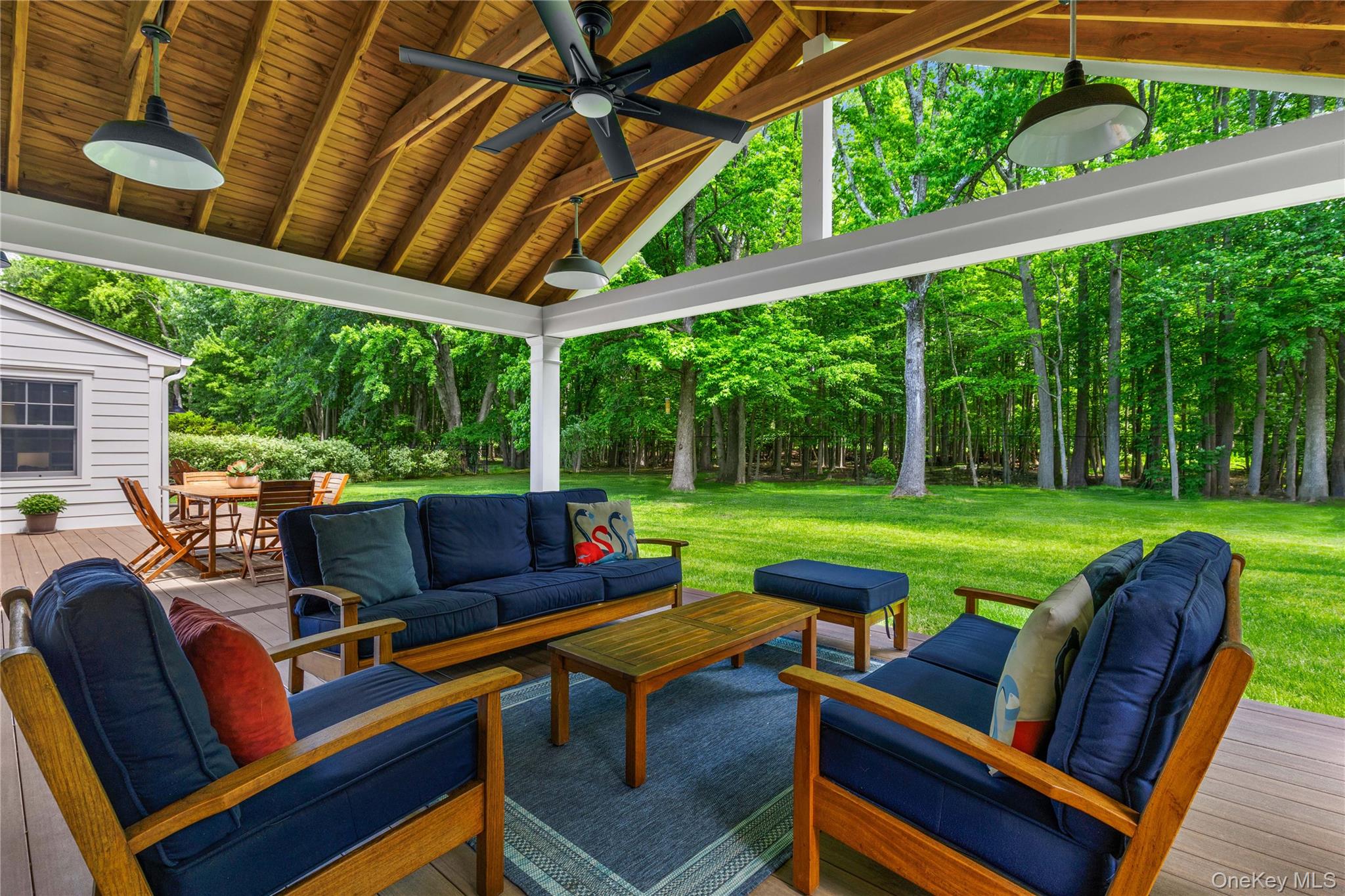 19 John Jay Place Rye, NY 10580 - Photo 39 of 45 Whether listening to music, keeping cool under the fan or just sitting quietly, this heavenly outdoor space is ready to deliver on ultimate relaxation.
