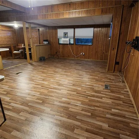 a view of a car garage