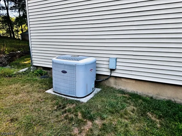 a view of a terrace with a garden