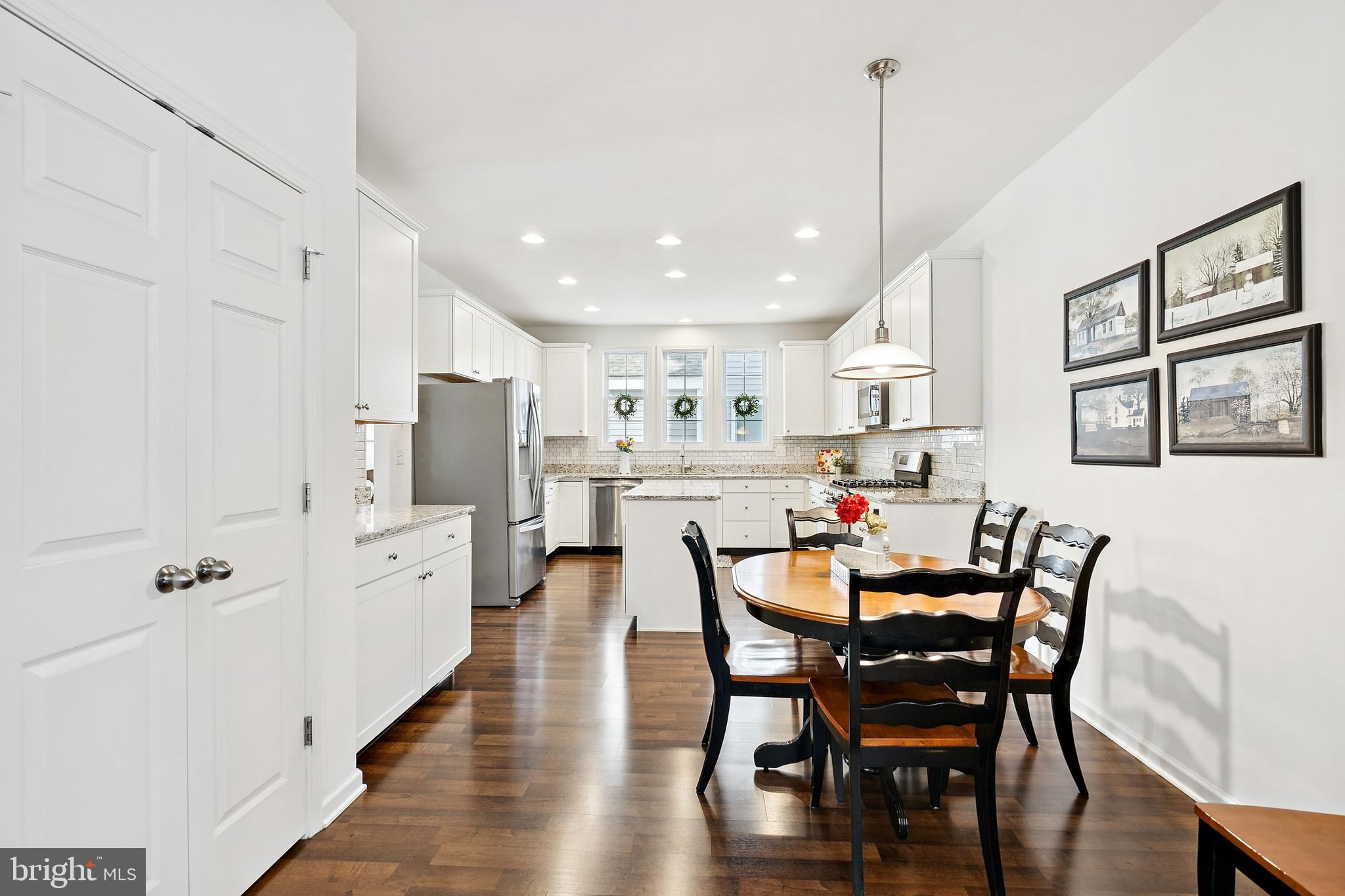 3 Antron Brown Way Chesterfield, NJ 08515 - Photo 13 of 28 a view of a dining room with furniture and wooden floor