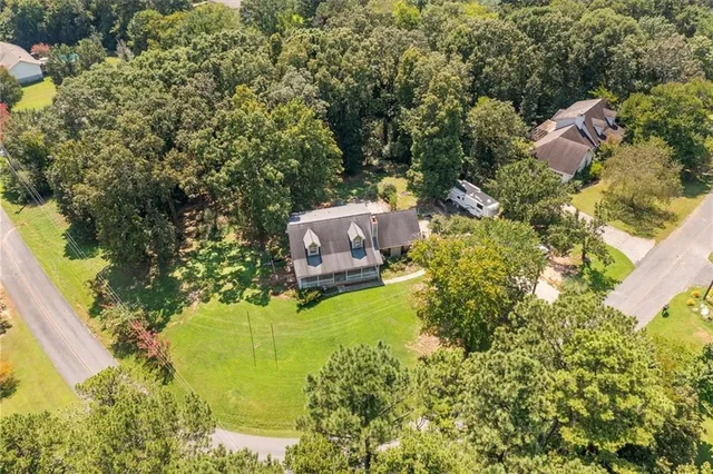 a view of lake and mountain