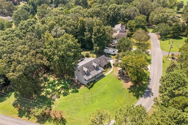 a view of city and mountain