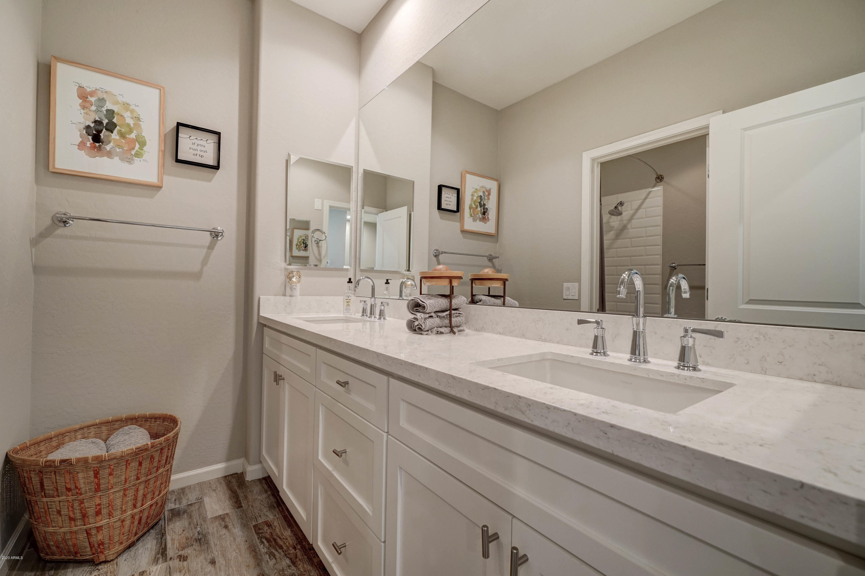 3935 East Rough Rider Road, Unit 1272 Phoenix, AZ 85050 - Photo 19 of 35 Full Guest Bath Upstairs