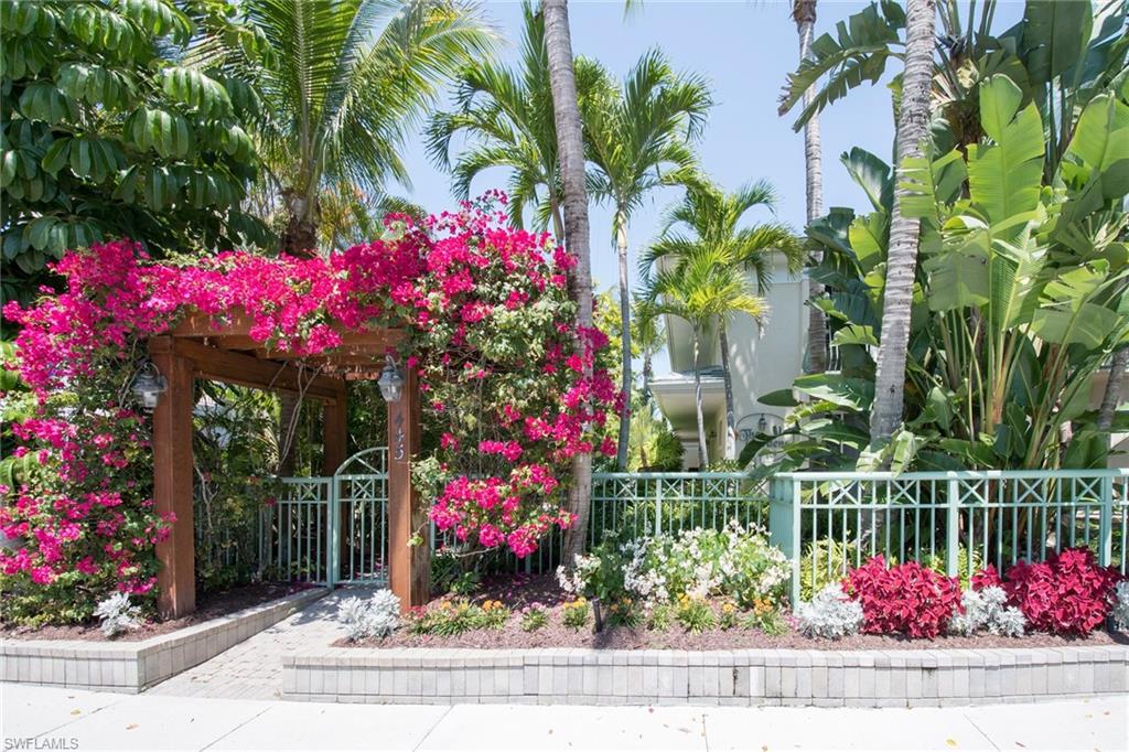 a small garden covered with lots of flower and flowers