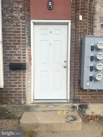 a view of a door