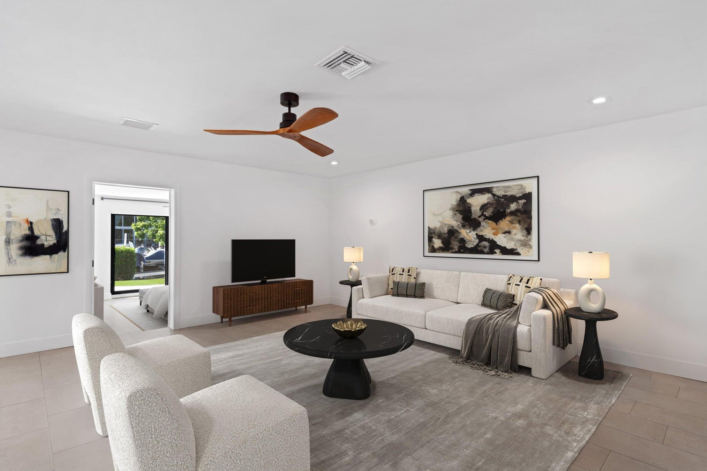 2310 Northeast 49th Street Lighthouse Point, FL 33064 - Photo 9 of 23 Living Room