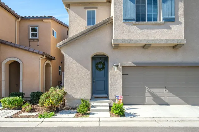 a front view of a house