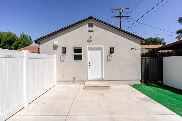 a front view of a house