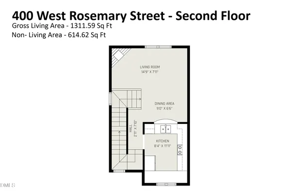 $588,000 | 400 West Rosemary Street, Unit 401, Chapel Hill, NC 27516