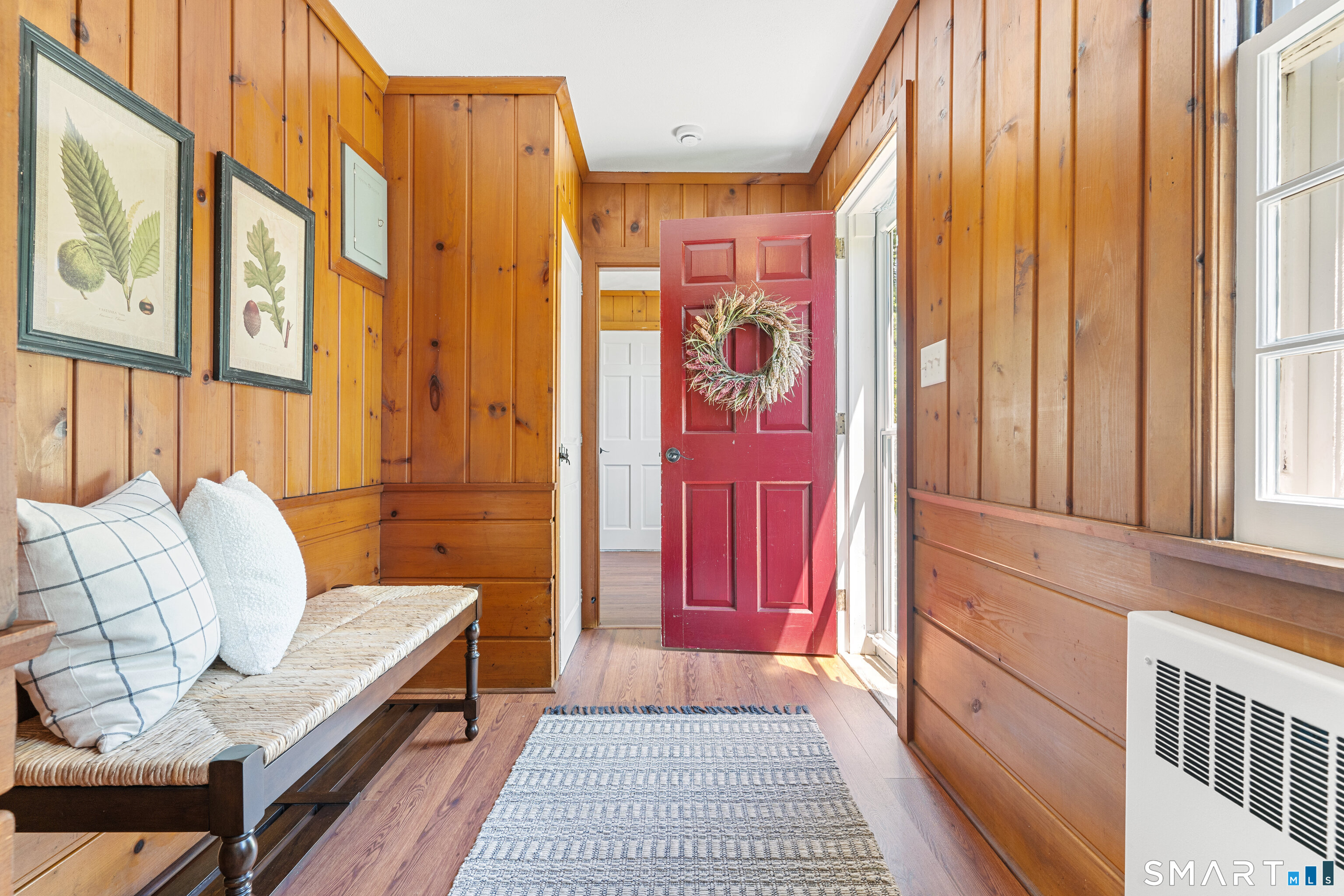 93 Upton Road Ashford, CT 06278 - Photo 16 of 40 Richly paneled front facing secondary entry & mudroom.