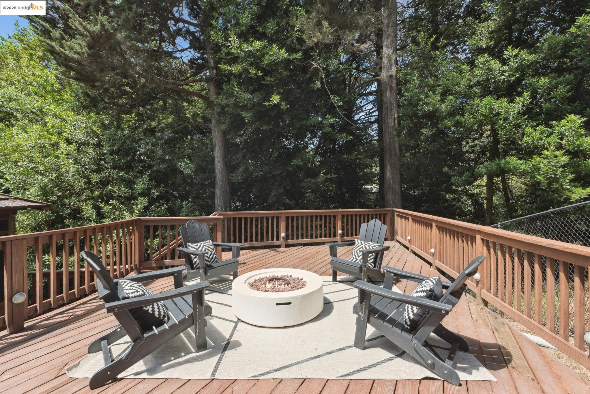 2861 Chelsea Drive Oakland, CA 94611 - Photo 51 of 56 a view of deck with furniture and trees