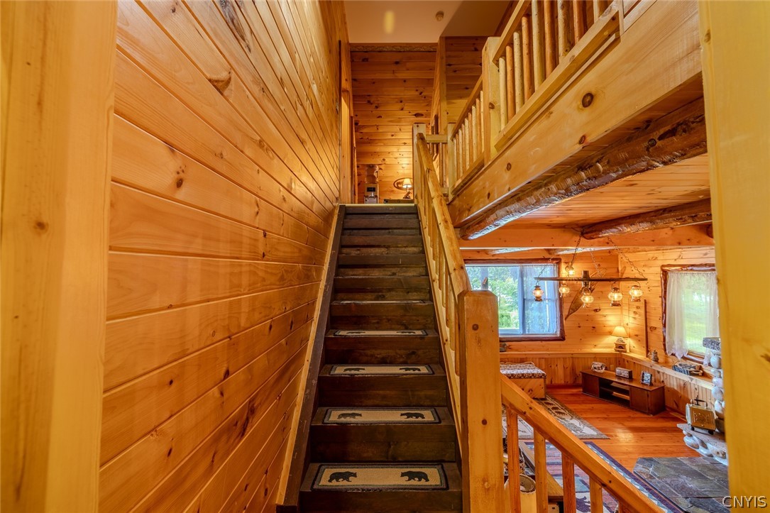 7037 Townline Road Rome, NY 13440 - Photo 20 of 48 staircase going upstairs