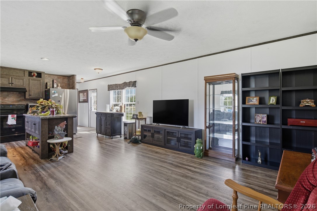 8637 Durant Nixon Road Linden, NC 28356 - Photo 3 of 36 a living room with furniture and a flat screen tv
