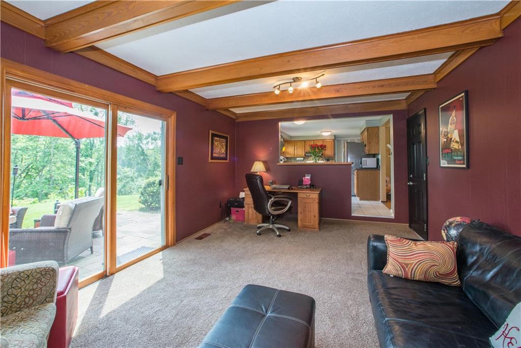 1304 Rolling Meadow Road Pittsburgh, PA 15241 - Photo 7 of 25 Cool wood beams add to the charm of this sunken living room