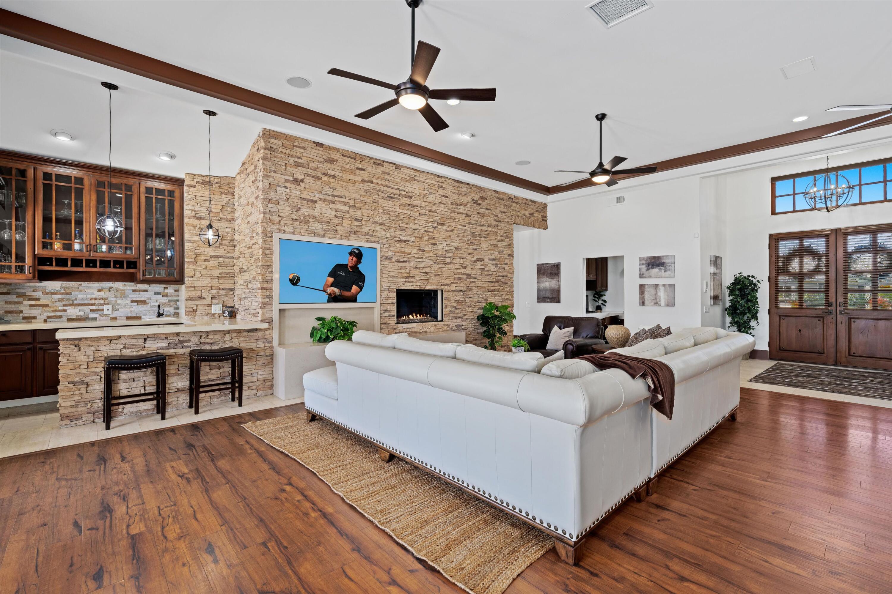 43190 Moore Circle Bermuda Dunes, CA 92203 - Photo 5 of 50 a living room with fireplace furniture and a fireplace