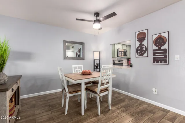 a view of an front door