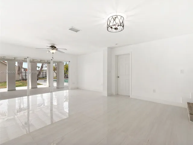 a view of an empty room