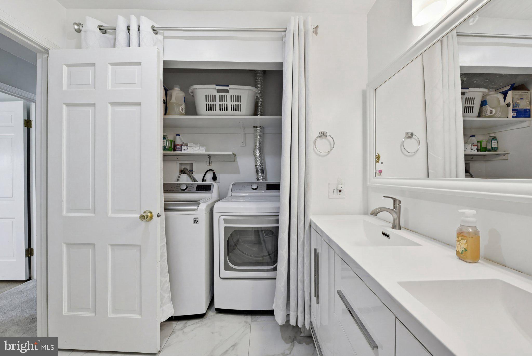 2311 Spencer Road Silver Spring, MD 20910 - Photo 18 of 36 Modern laundry nook with sleek design.
