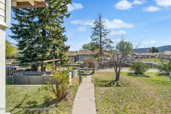 a view of a yard and a yard