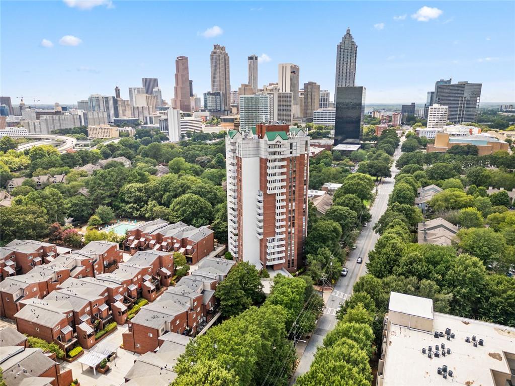 375 Ralph McGill Boulevard Northeast, Unit 1402 Atlanta, GA 30312 - Photo 3 of 17 a view of a city with tall buildings