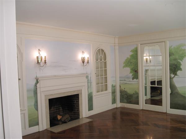 90 Sargent Road Brookline, MA 02445 - Photo 3 of 9 a view of a livingroom with a fireplace