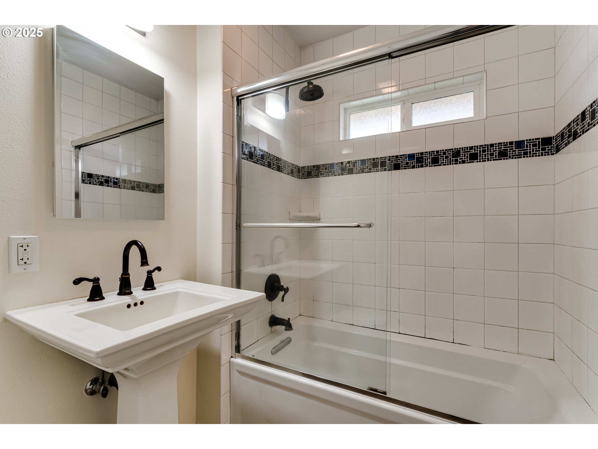 835 Maple Street Junction City, OR 97448 - Photo 18 of 29 a bathroom with a sink and a mirror