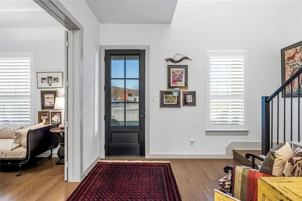 a room with furniture and a window