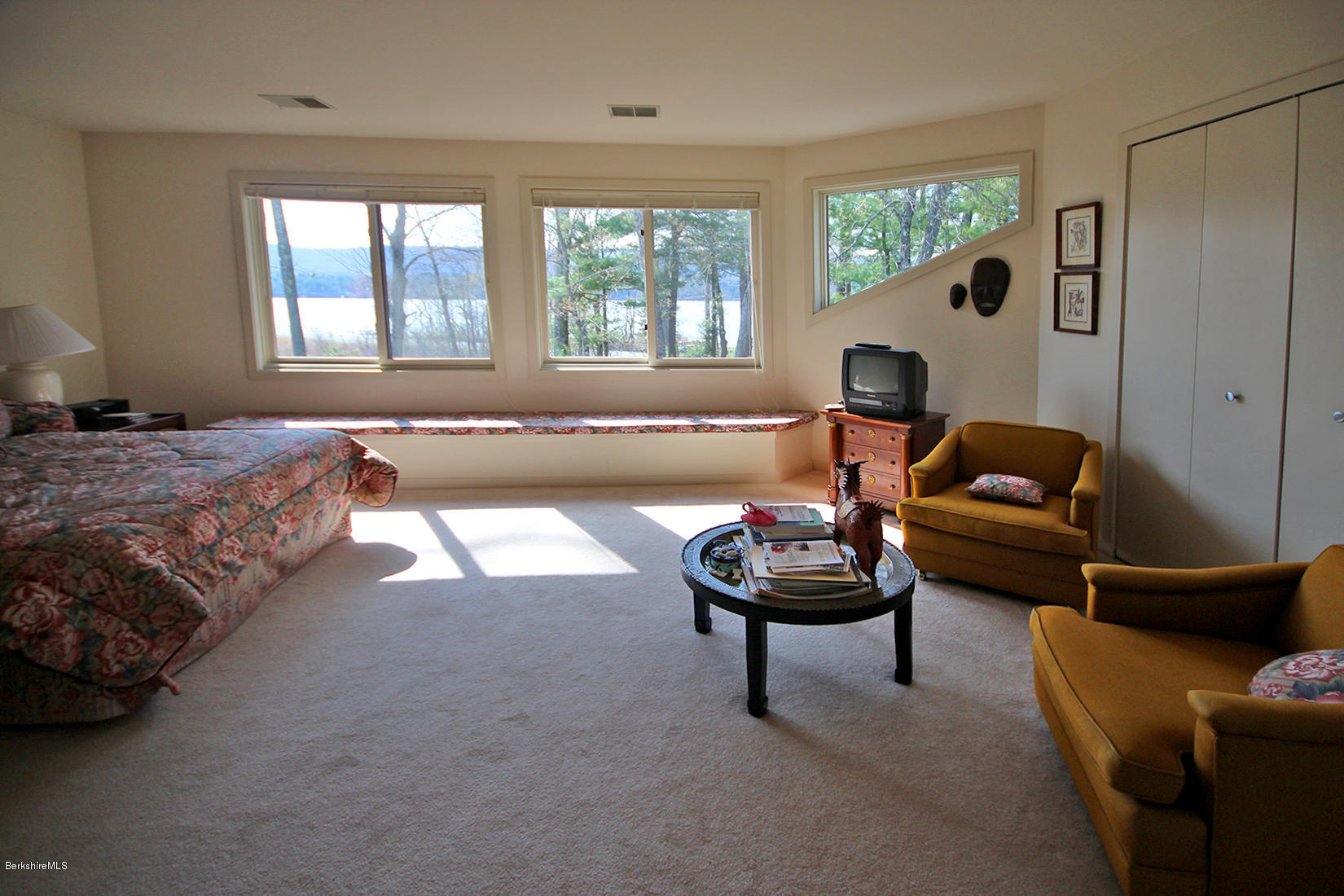 19 Hawthorne Road, Unit 13A Stockbridge, MA 01240 - Photo 15 of 25 MASTER BEDROOM W/VIEW OF LAKE