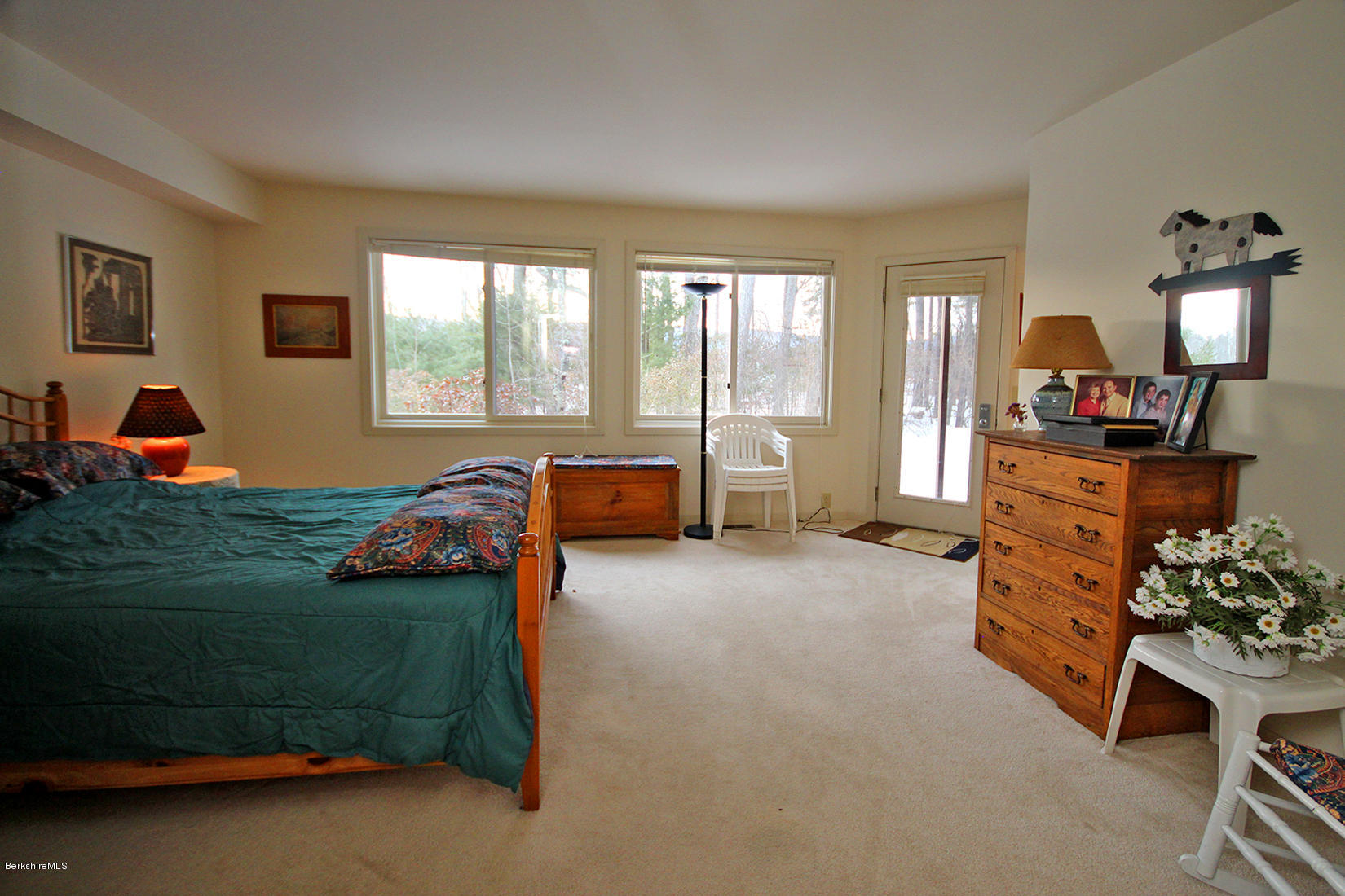 19 Hawthorne Road, Unit 13A Stockbridge, MA 01240 - Photo 19 of 25 GUEST BEDROOM W/PORCH ACCESS