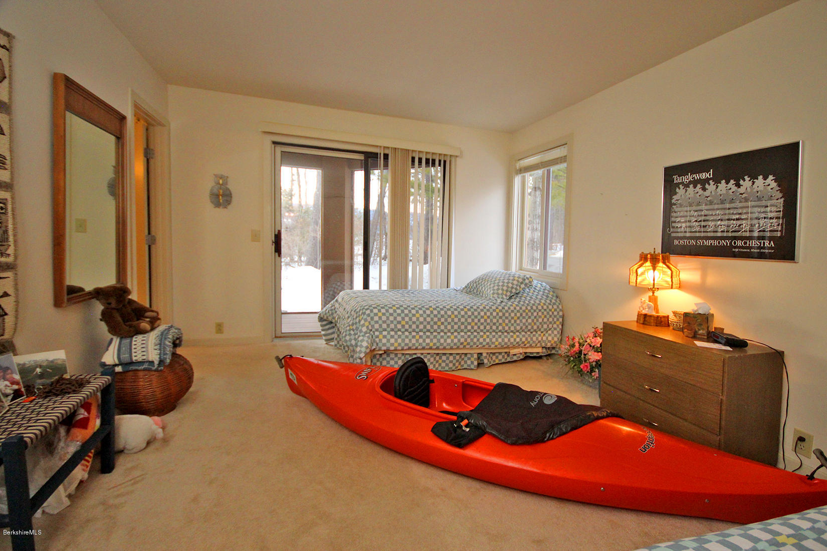 19 Hawthorne Road, Unit 13A Stockbridge, MA 01240 - Photo 22 of 25 GUEST BEDROOM W/SCREENED PORCH