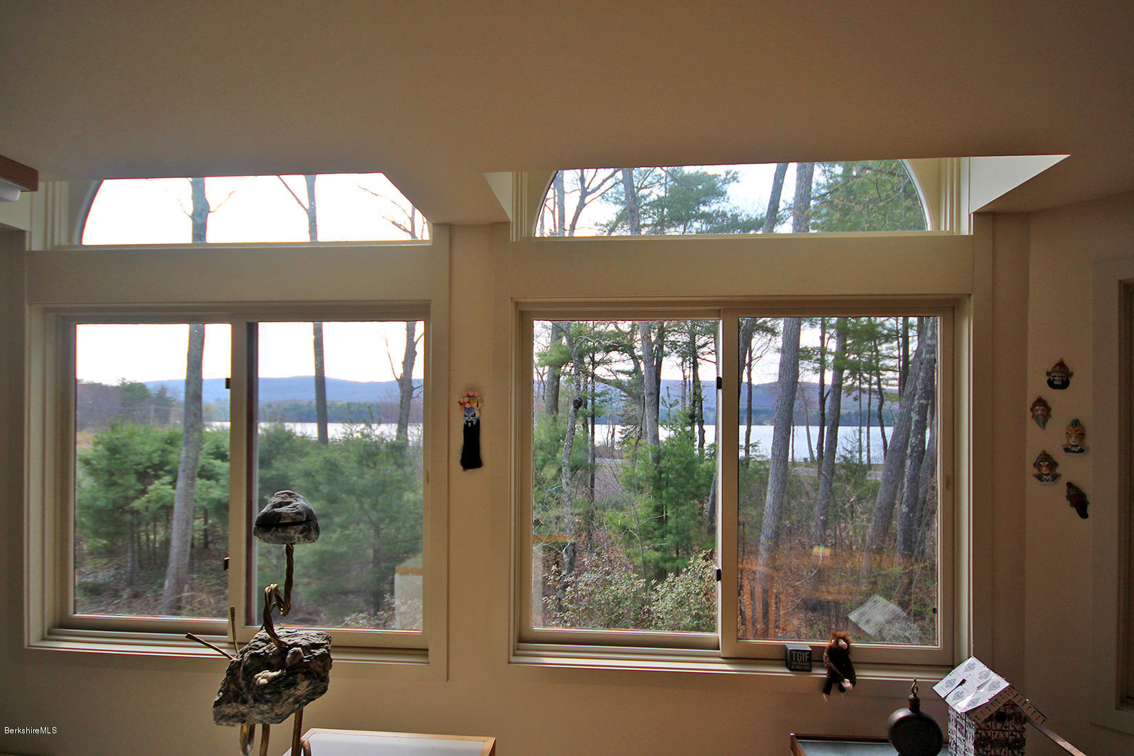 19 Hawthorne Road, Unit 13A Stockbridge, MA 01240 - Photo 10 of 25 VIEW OF LAKE FROM KITCHEN