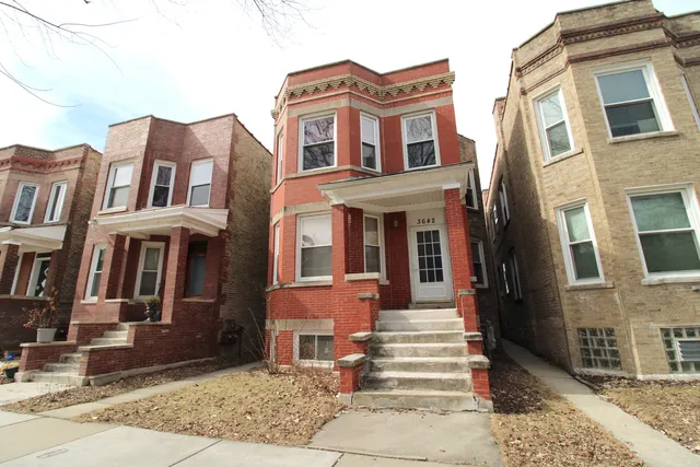 a front view of a house