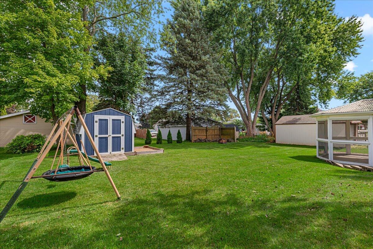 819 Kings Ridge Court East West Bend, WI 53090 - Photo 28 of 41 Park-Like Backyard w/mature trees