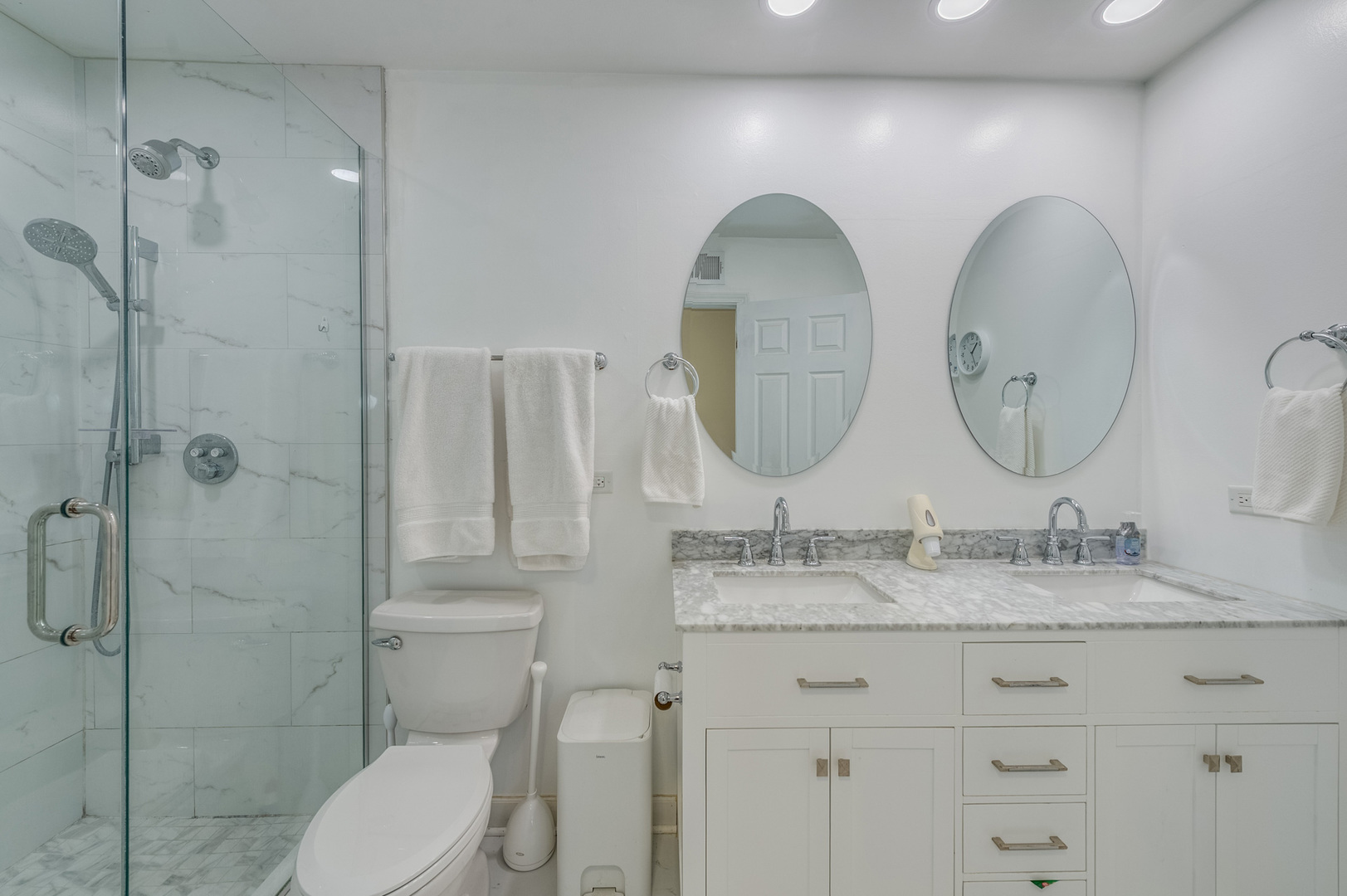 1716 Beech Road Mount Prospect, IL 60056 - Photo 19 of 28 a bathroom with a double vanity sink mirror and toilet
